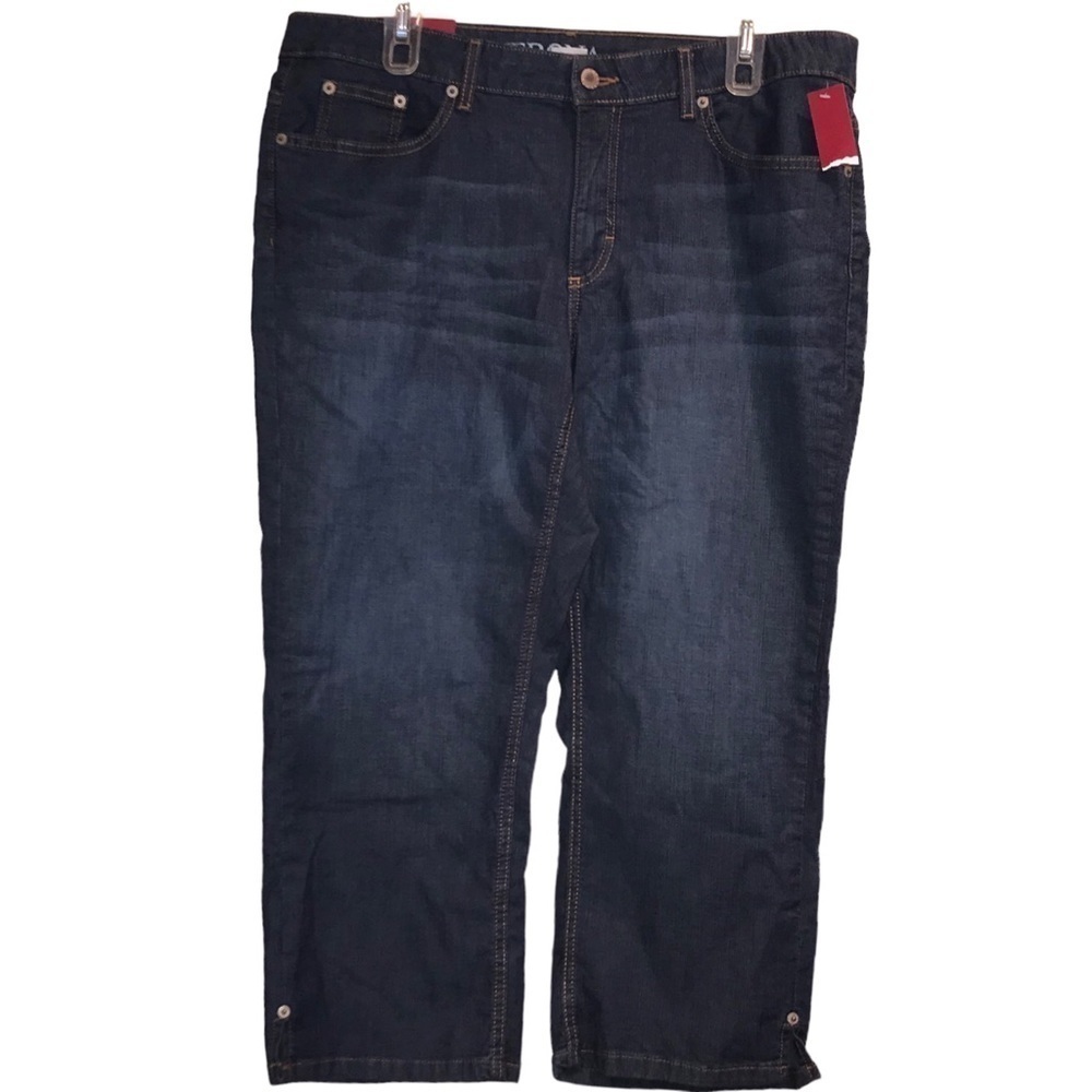 Merona Denim Mid Rise Cropped Pants 14 New